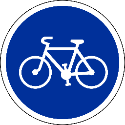 panneau circulation vélo piste bande